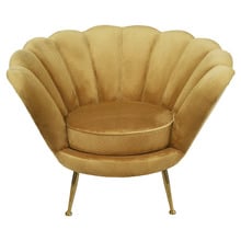 Charlemagne Velvet Armchair